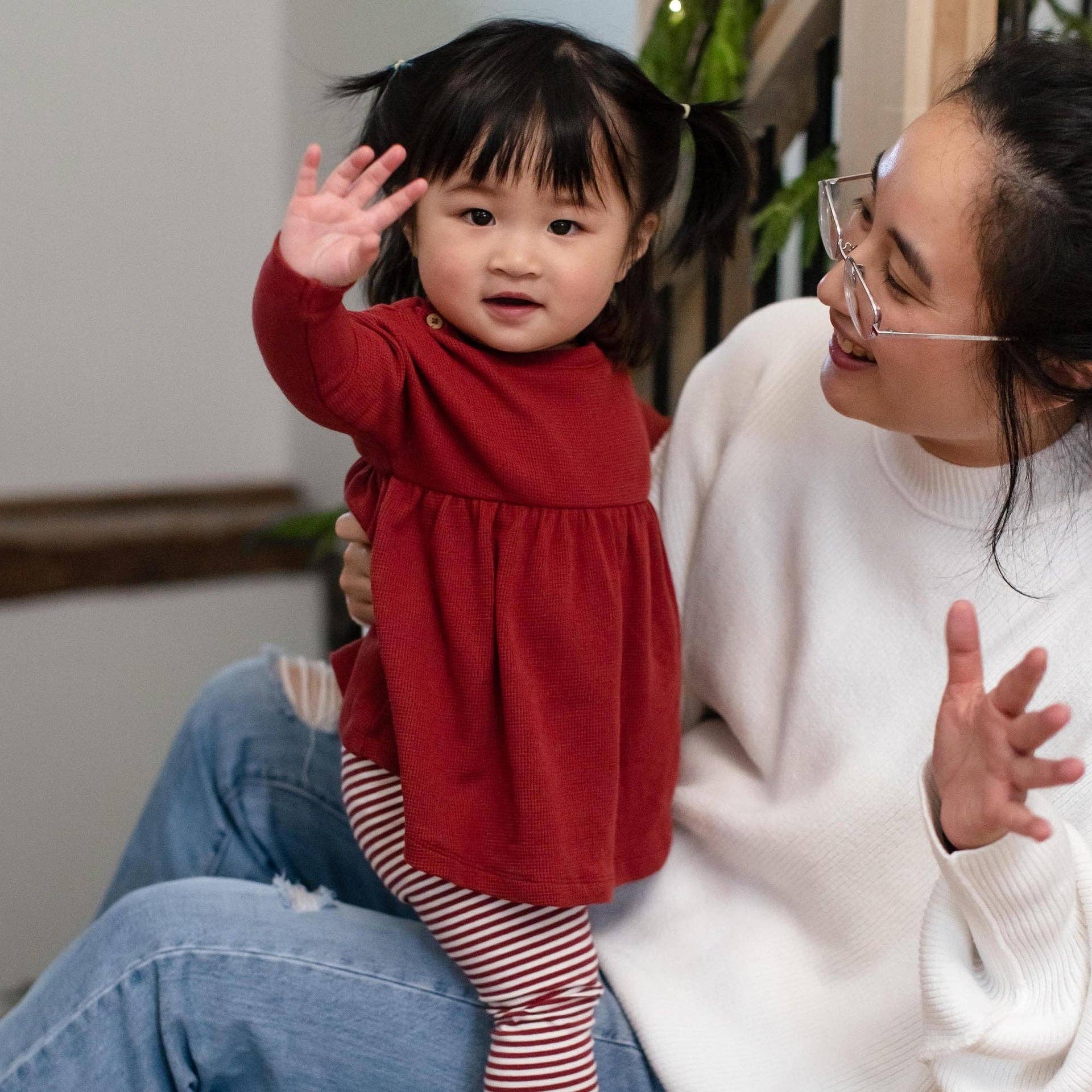 Thermal Organic Girl Tunic & Pants Set